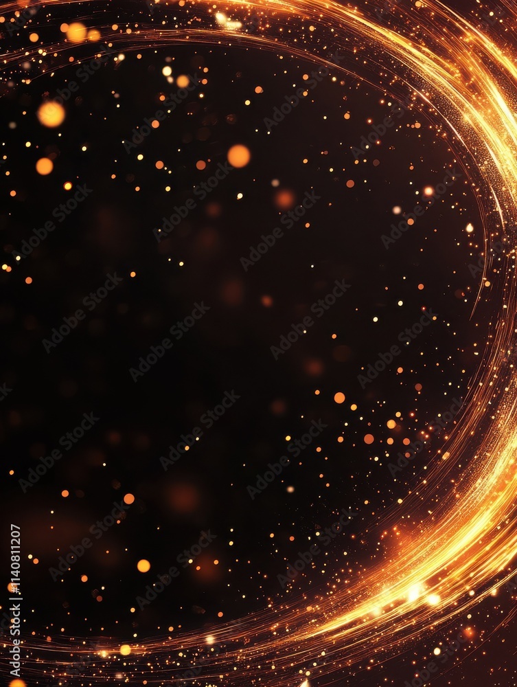 Poster abstract firework background with free space for text