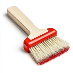 A small hand broom with a compact design and soft bristles on a white background 