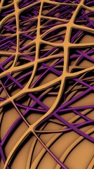 Abstract Intertwined Lines: A Striking Visual Design