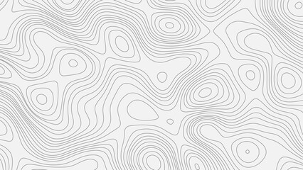 Topographic map. Geographic mountain relief. Abstract lines background. Contour maps. Vector illustration, Modern design with White background with topographic wavy pattern