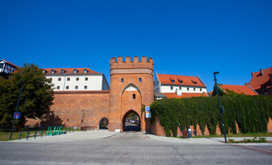 Gotycka brama w Toruniu, Polska. Gothic gate in Torun, Poland  © 123108 Aneta