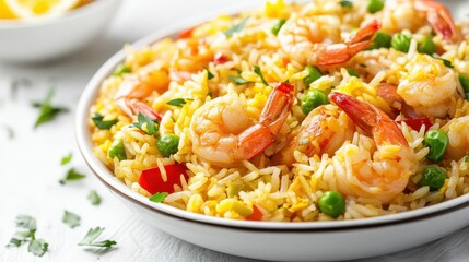 Elegant Serving of Spanish Fried Rice Dish