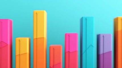 Upward Financial Trends Illustrated in Minimalistic Style