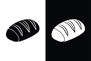 Bread icon vector on White Background ,Vector Art Illustration on white background.