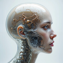 futuristic artificial bio robot