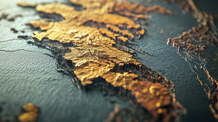 map showing the global impact of crustal imbalance, highlighting areas where tectonic activity has shifted landmasses and created new fault lines.
