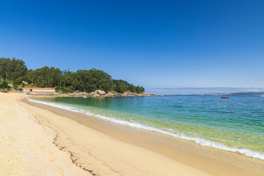 Praia da Mourisca, Bueu - Beluso near Bueu, Province of Pontevedra, Galicia, Spain