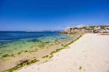 Praia de Con Negro and Praia da Poza beach, Province of Pontevedra, Galicia, Spain