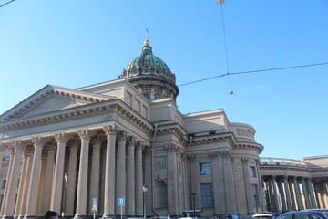 Singer Building, Hermitage Museum Building, Winter Palace, Alexander Column, Palace Square in St. Petersburg, Nevski Prospect, Neva River and tour boats, Peter Pavel Fortress. 
   St.Petersburg Russia