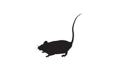 silhouette of a mouse