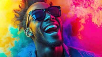 The Joyful Man in Sunglasses