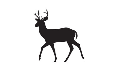 silhouette of a deer