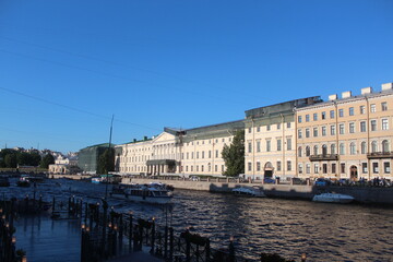 Singer Building, Hermitage Museum Building, Winter Palace, Alexander Column, Palace Square in St....