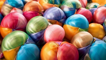 colorful eggs in a basket
