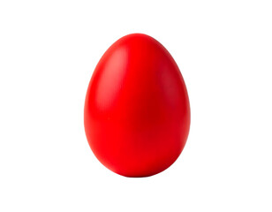 The red Easter egg template is isolated