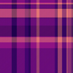 Show fabric pattern textile, content vector texture check. Magazine plaid background seamless tartan in magenta and violet colors.