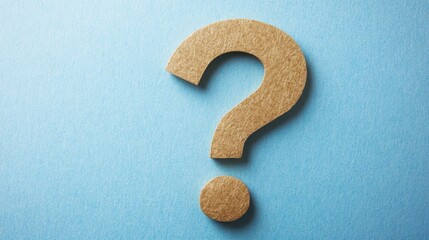 The Question Mark on Blue