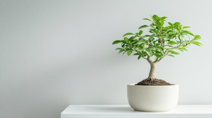 Creating a serene minimalist room with a bonsai tree a calming home aesthetic