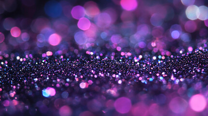 abstract glowing Defocused particles creating a sparkling bokeh effect, glitters with Abstract bokeh for any cover and design, glitter defocused twinkly lights falling randomly.	