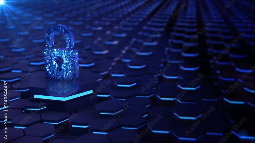 Aufkleber digital data security padlock cyber security data protection information privacy antivirus virus def