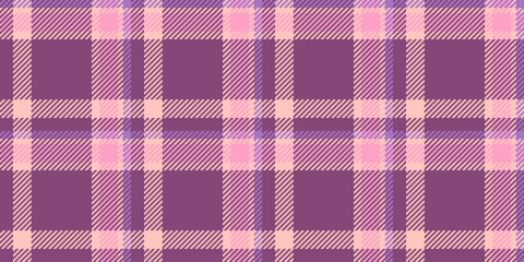 Sexy check plaid vector, panjabi tartan pattern seamless. Preppy texture textile background fabric in pink and light colors.