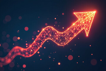 digital arrow points towards brighter future endless