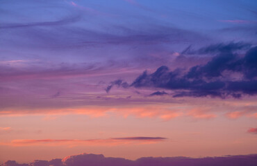 Atardecer dramático en Ayamonte