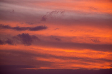 Atardecer dramático en Ayamonte