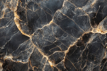 Seamless Black Marble Pattern Background. Marble Black White Floor Natural Texture Background