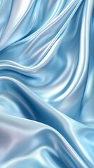 Obraz premium Flowing Light Blue Fabric, Smooth Texture, Soft, Elegant Background