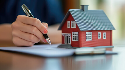 Securing Your Dream Home: Realtor Signs Mortgage Agreement for Happy Young Client - Exploring the Concept of Home Loan and Property Ownership