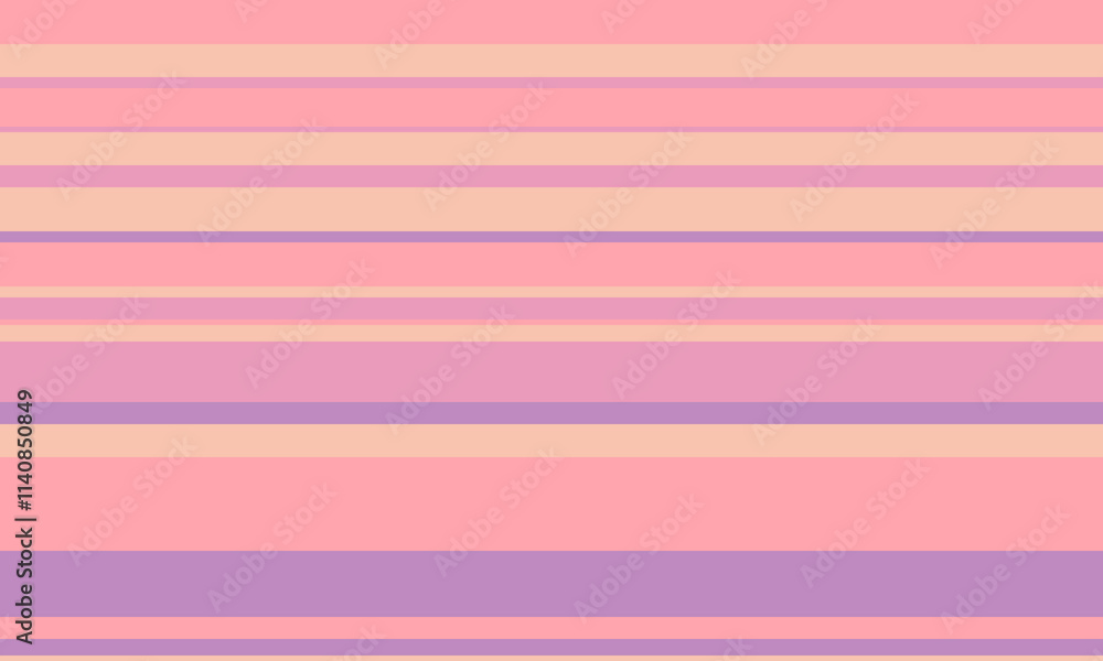 Poster geometric stripes seamless vector pattern with horizontal lines in varied colours, creating an abstr