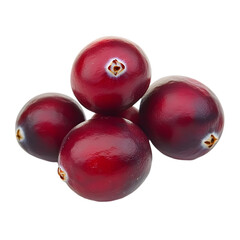 Obraz premium Fresh Cranberries Red Berries Closeup Food Photography Healthy Eating Vitamin C Anti