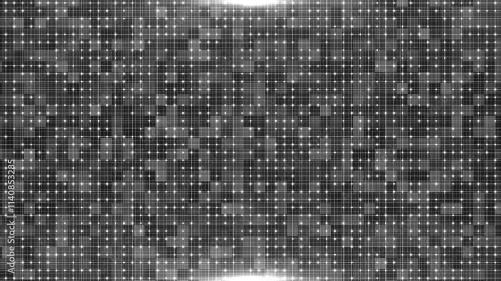 Aufkleber glitch and static effects and frame data tv glitch signal distortion animation. film noise on analog