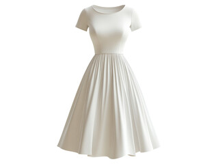 Elegant Sustainable Dress on Clean Transparent Background