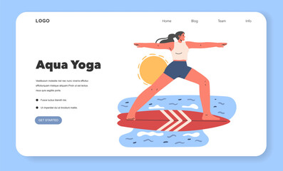 Water Wellness. Flat Vector Illustration