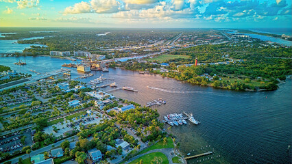 aerial views of Jupiter Inlet © Bruce