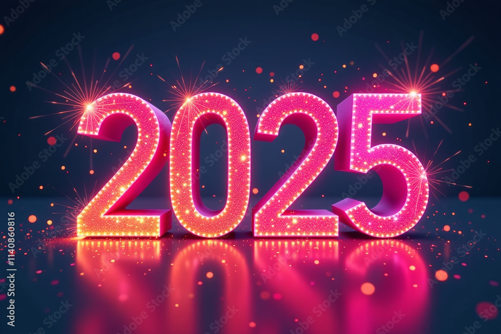 Poster dynamic graphics represent vibrant colors flashing