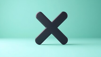 Fototapeta premium A math division sign (÷) on a plain green background