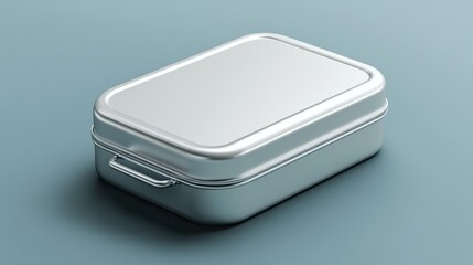 Food Product Packaging Tin Box Mockup