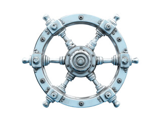 Obraz premium Advanced Hydraulic Steering Wheel for Submarine Navigation Systems