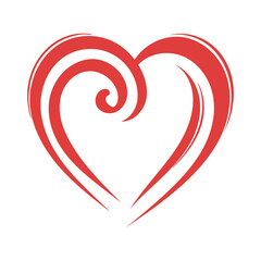 valentine day love heart icon