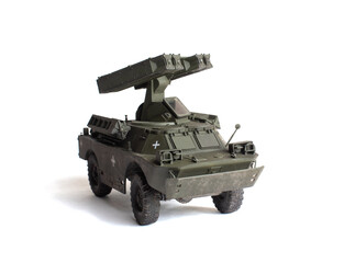 Scale model of old vehicle