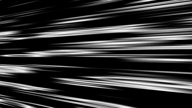 Comic Speed lines in BlackWhite. 4 different action speedline inspired by japanese Anime, diagonal, horizontal, vertical anda radial. 4K.