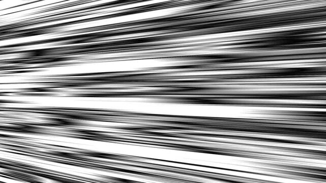 Comic Speed lines in BlackWhite. 4 different action speedline inspired by japanese Anime, diagonal, horizontal, vertical anda radial. 4K.