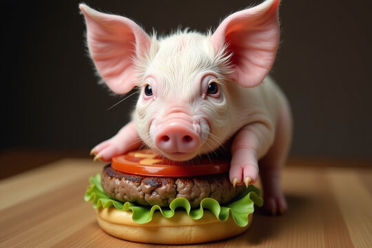 piglet burger sparks debate ethics meat