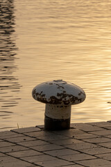 River water at sunset reflection