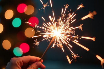 sparklers lit festive holiday party capturing fire joy colorful