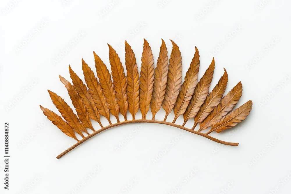 Aufkleber an artful arrangement of dried fern leaves presents an interplay of lines and shapes, showcasing the