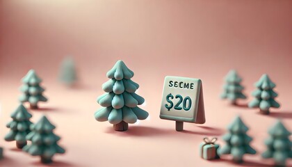 Adorable Pastel Christmas Tree - Soft and Subtle Holiday Decor